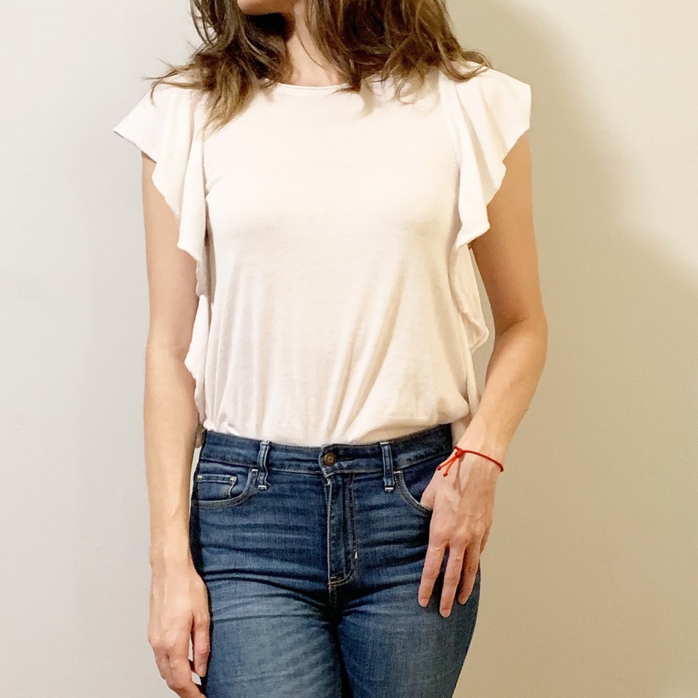 SOLD Zara Ruffled Knit Top
